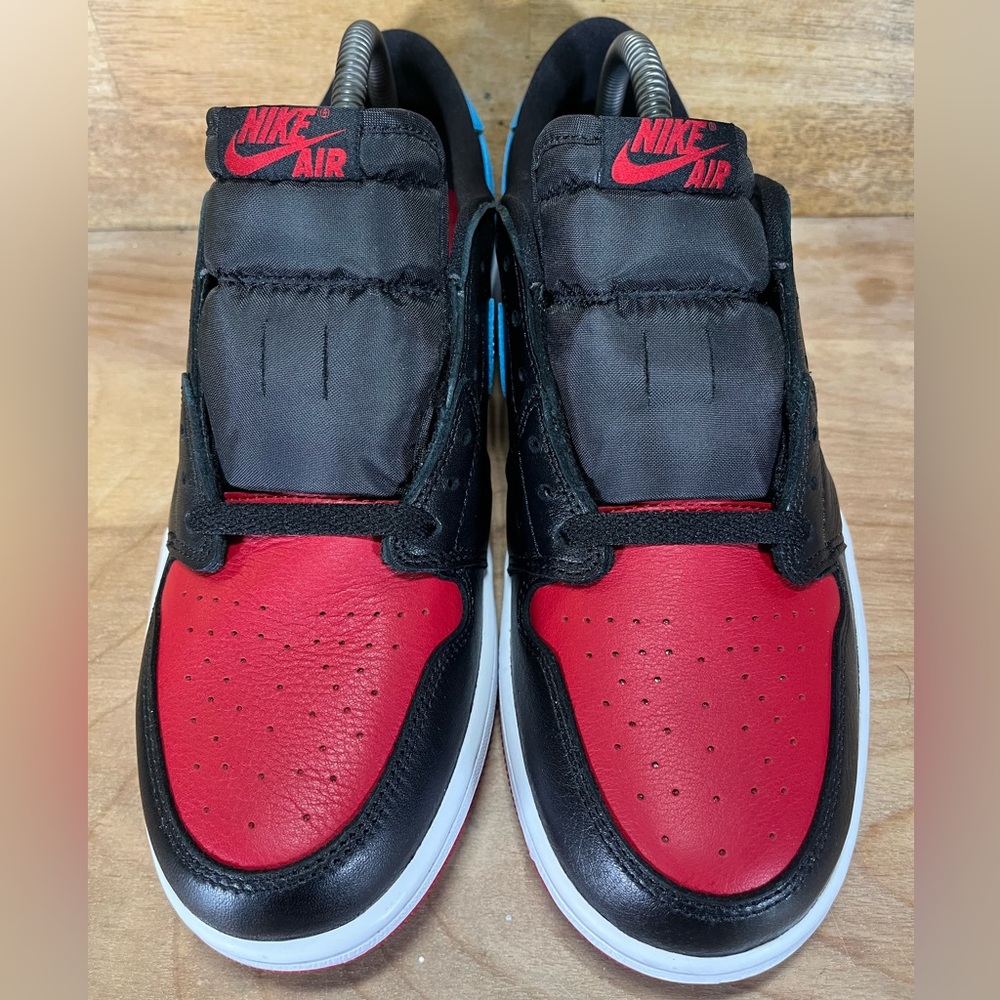 NEW Air Jordan 1 Retro OG Low NC to Chi Womens Sz 10 Shoes Sneakers Blk Red Blue - Picture 4 of 11
